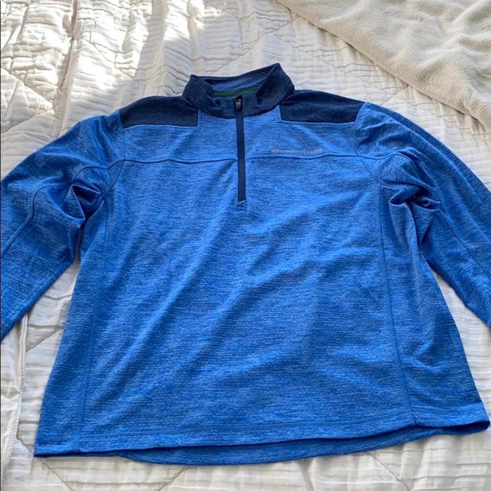 Vineyard Vines Men's Blue Quarter ZIP